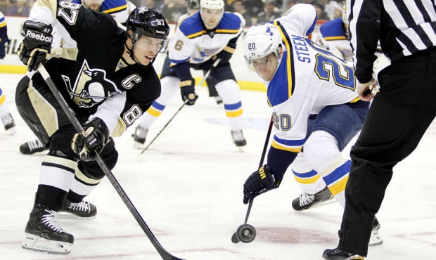 Scifo on the Pens – Steen helps Blues rally past Penguins, 3-2